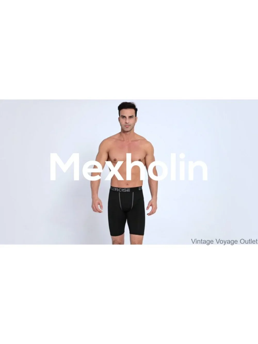 Men's Compression Shorts 4-Way Stretch Spandex Athletic Underwear for Running